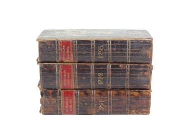 1791–1793 Gentleman’s Magazine Volumes (3)