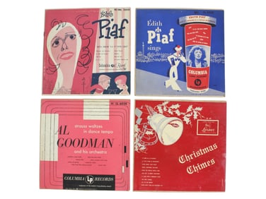 Vintage 10" LP Records – Piaf, Goodman & More