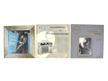 3 Vintage 10" LPs:Sharkey, Hammond Organ, François
