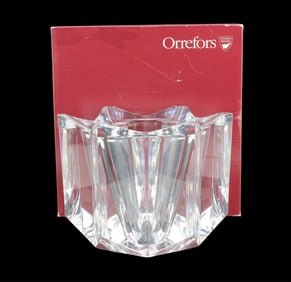 Orrefors Sweden Star Cut Crystal Bowl