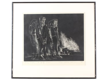 Signed Limited Edition Etching by Plugor Sándor