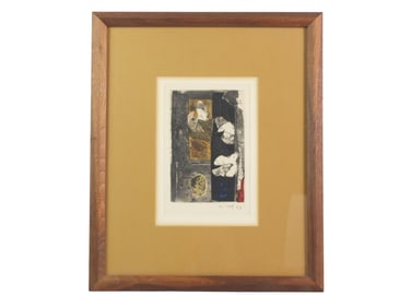 Abstract Etching "Composition" by Jose Ortega