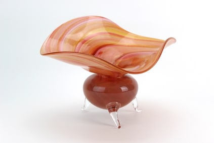 Studio Art Glass Bowl by McCulley, Signed 1999