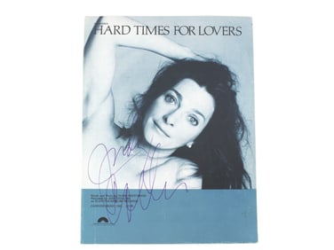 Judy Collins Signed “Hard Times?? Sheet Music