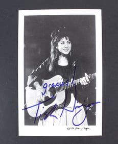 Tish Hinojosa Signed 1990 Concert Photo Card