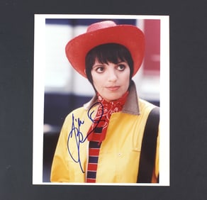 Liza Minnelli Signed Photo in Red Hat