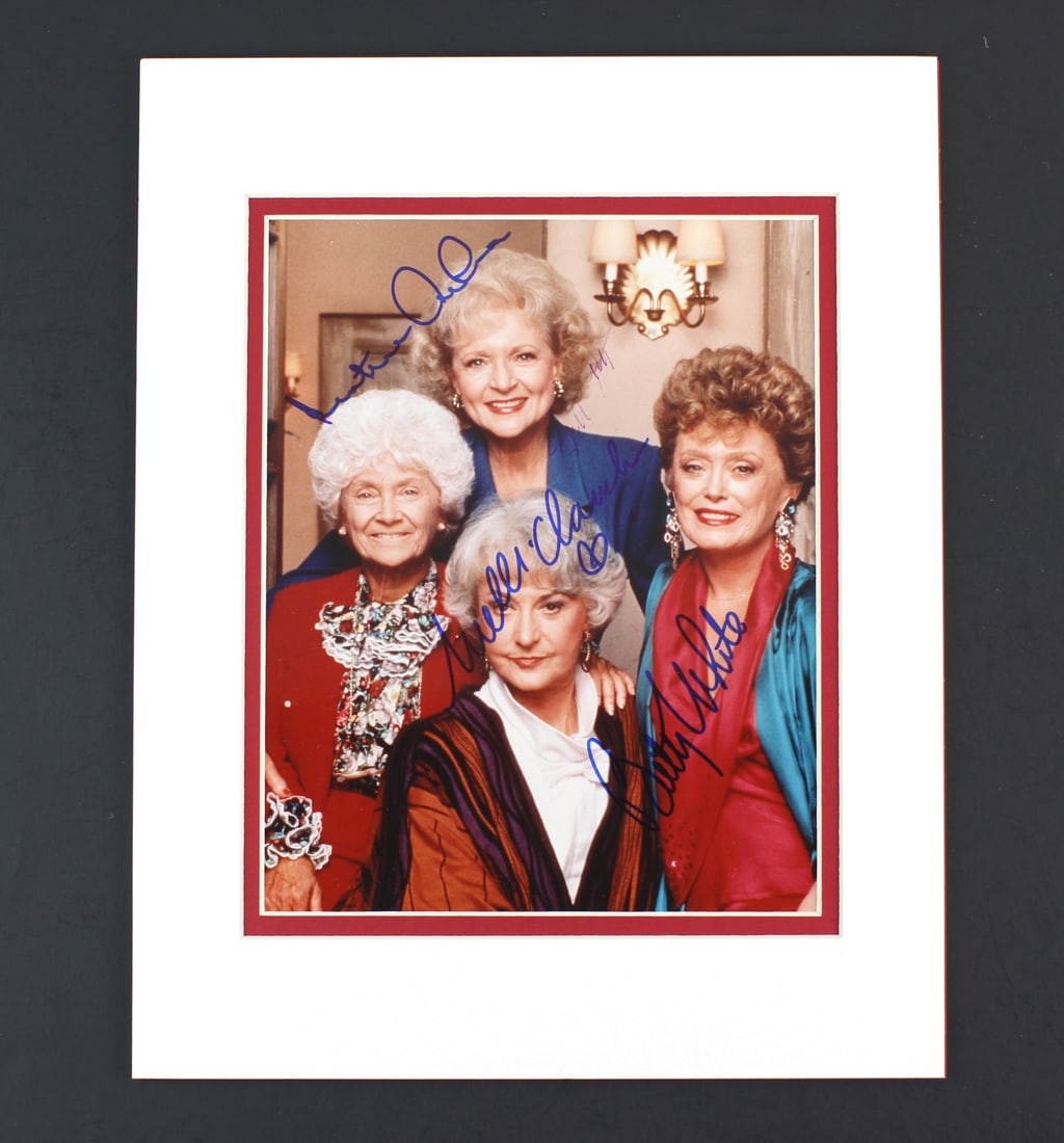 Golden Girls Signed 8x10 Cast Photo w/ Matting (1 of 10)