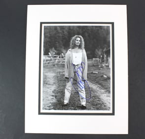 Signed B/W Photo of Carole King Stanley