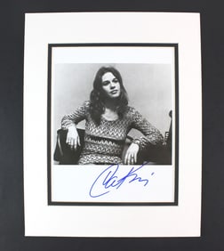 Signed B/W Photo of Carole King Stanley