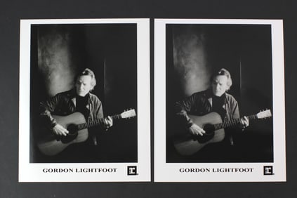 Gordon Lightfoot Promo Photos Pair