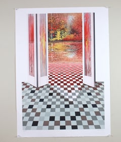 Rolland Golden, Reverie, original Lithograph