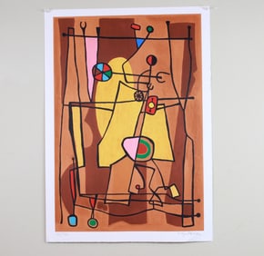 Mayeu Passa, Camouflage, Signed Lithograph