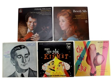 Five12-inch Vinyl Audio Records