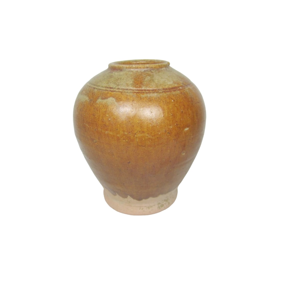 Early Chinese Brown-Glazed Pottery Jar (1 of 9)