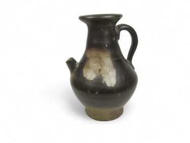 Early Chinese Black Glazed Ewer