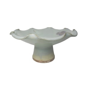 Chinese Jun Ware Foliated High Foot Plate