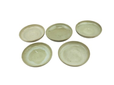 A Set Of Five Celadon Dishes