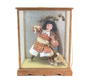 Japanese Samurai Warrior Doll with Tiger