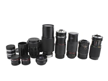 Eleven Various Photography Lenses