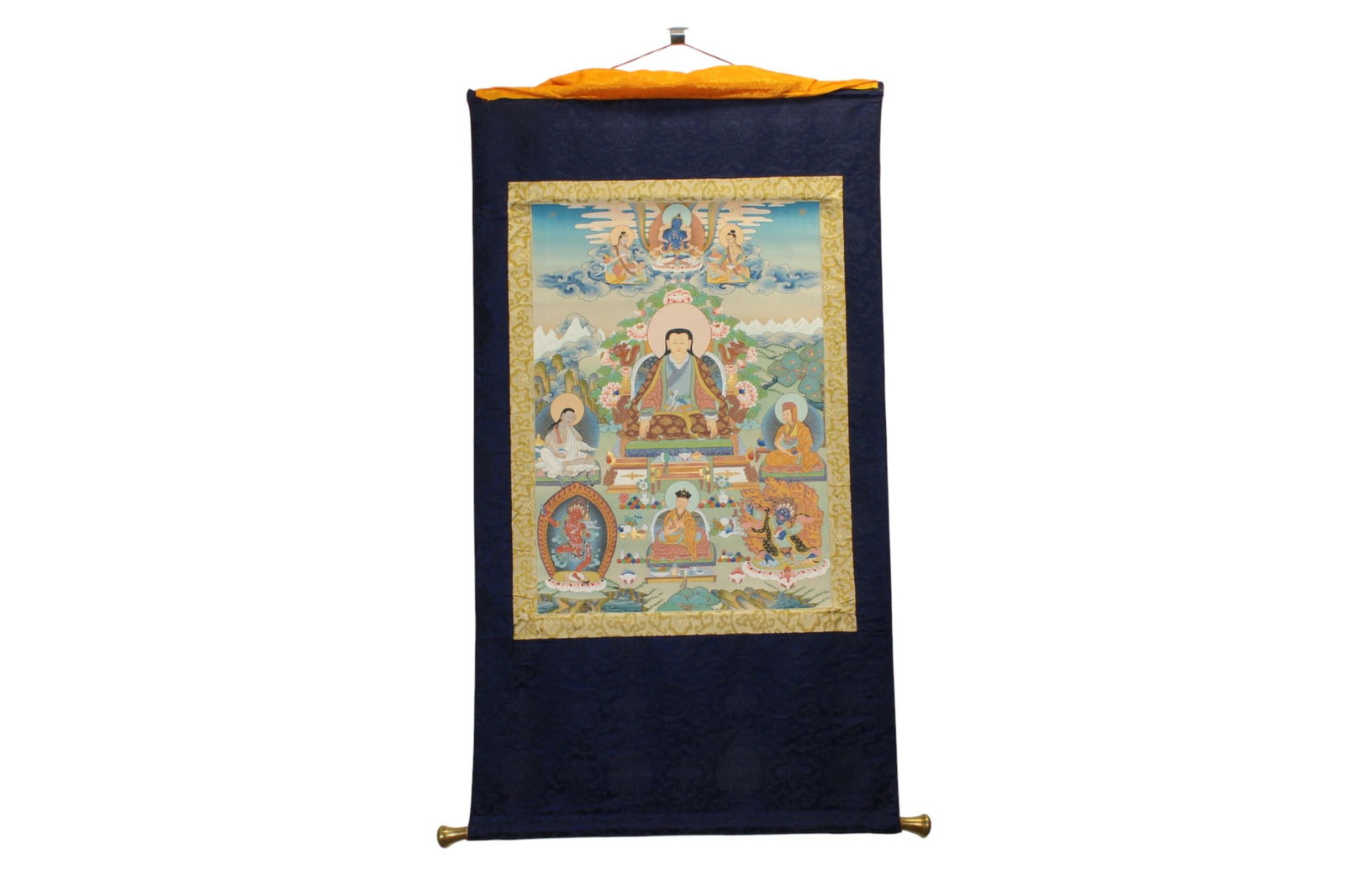 Hand Painted Tibetan Thangka Scroll (1 of 10)