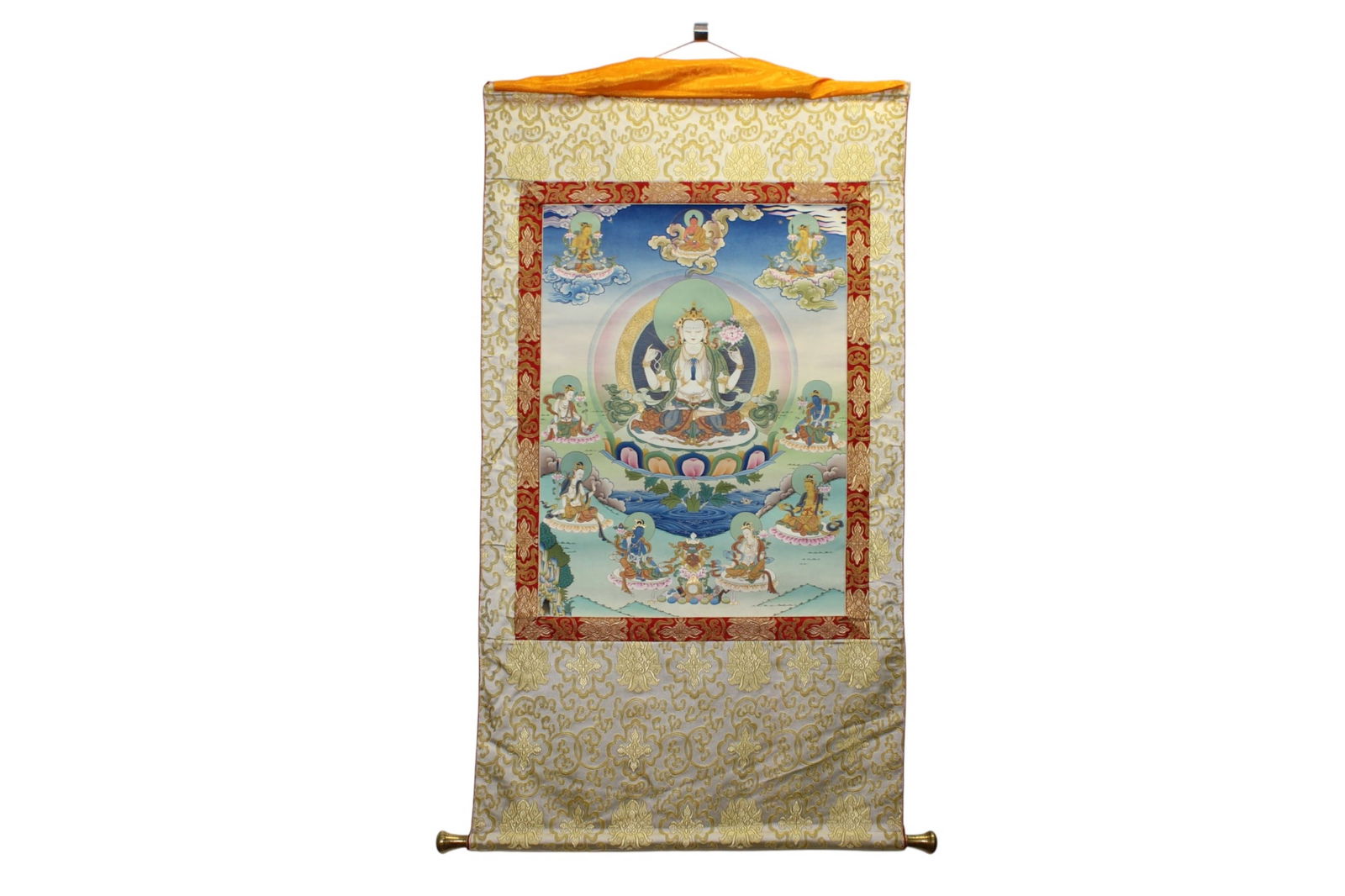 Tibetan Hand-Painted Thangka Scroll (1 of 11)