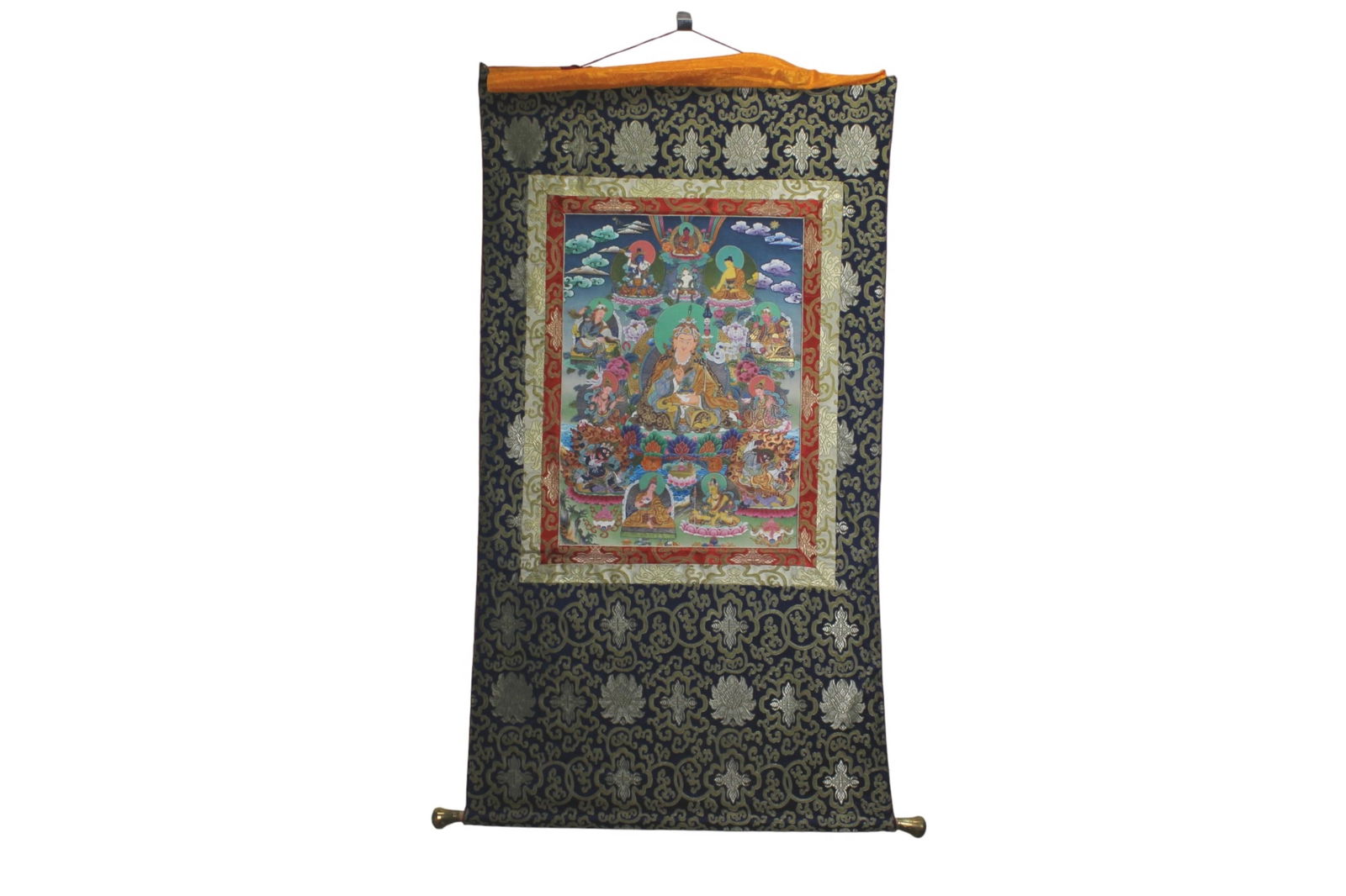 Tibetan Thangka with Multi-Deity Composition (1 of 10)