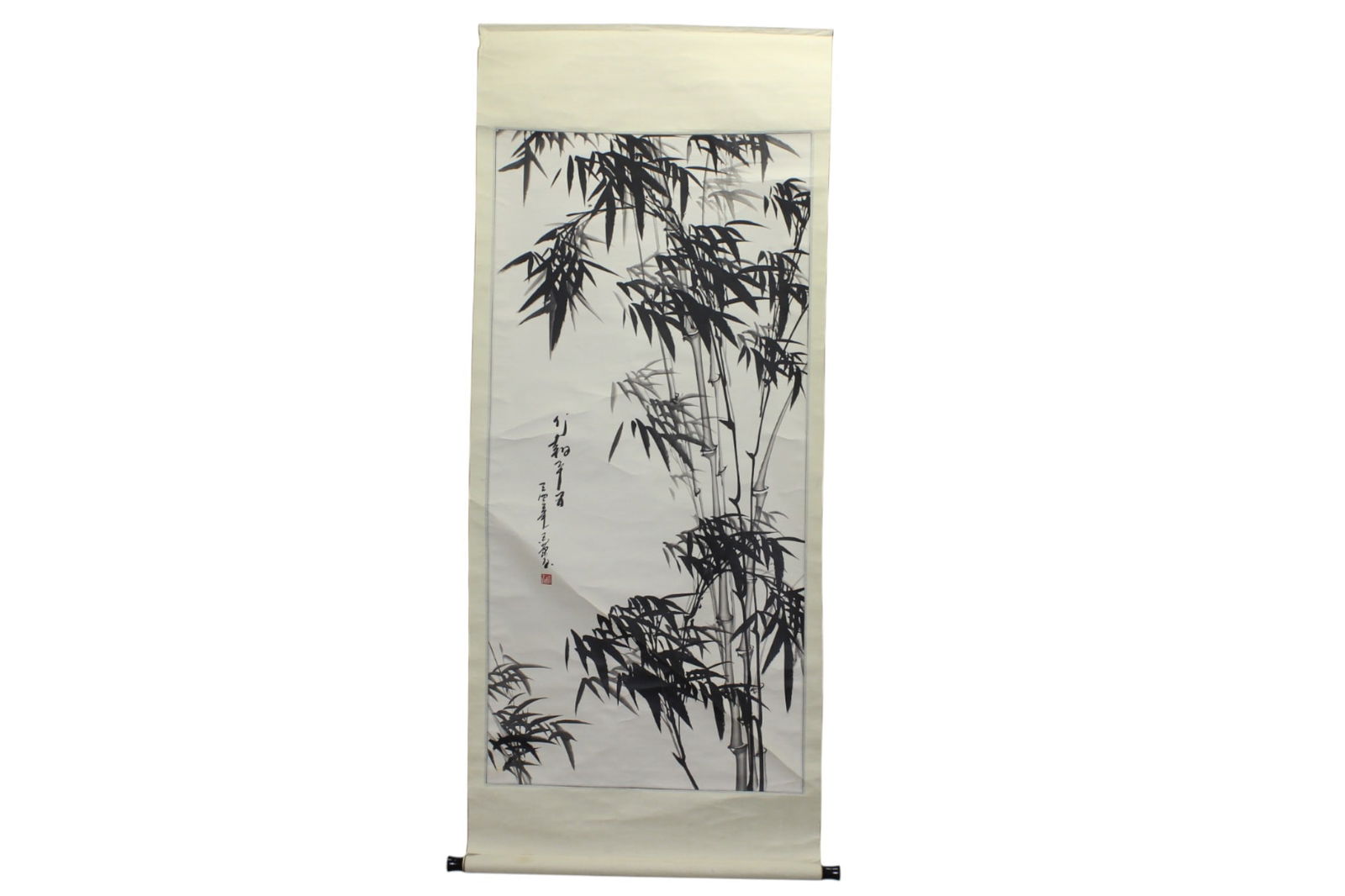 Chinese Ink Bamboo Painting Scroll (1 of 6)