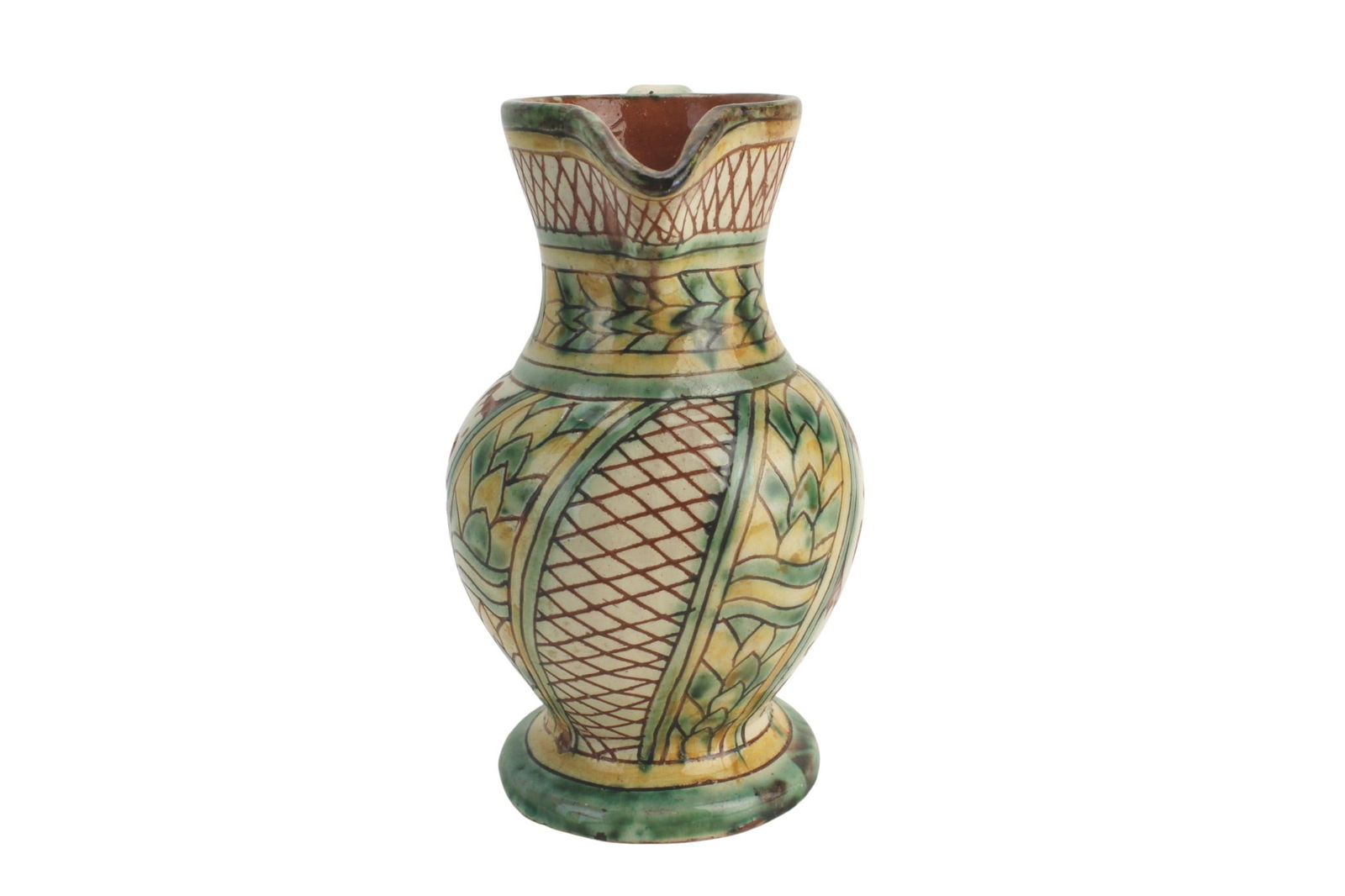 Chinese Polychrome Porcelain Pitcher - 2