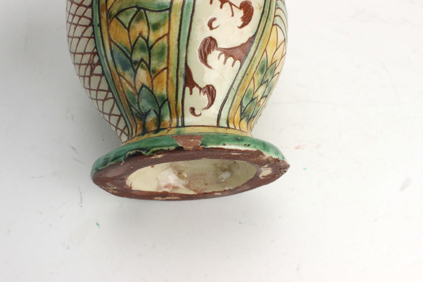 Chinese Polychrome Porcelain Pitcher - 5