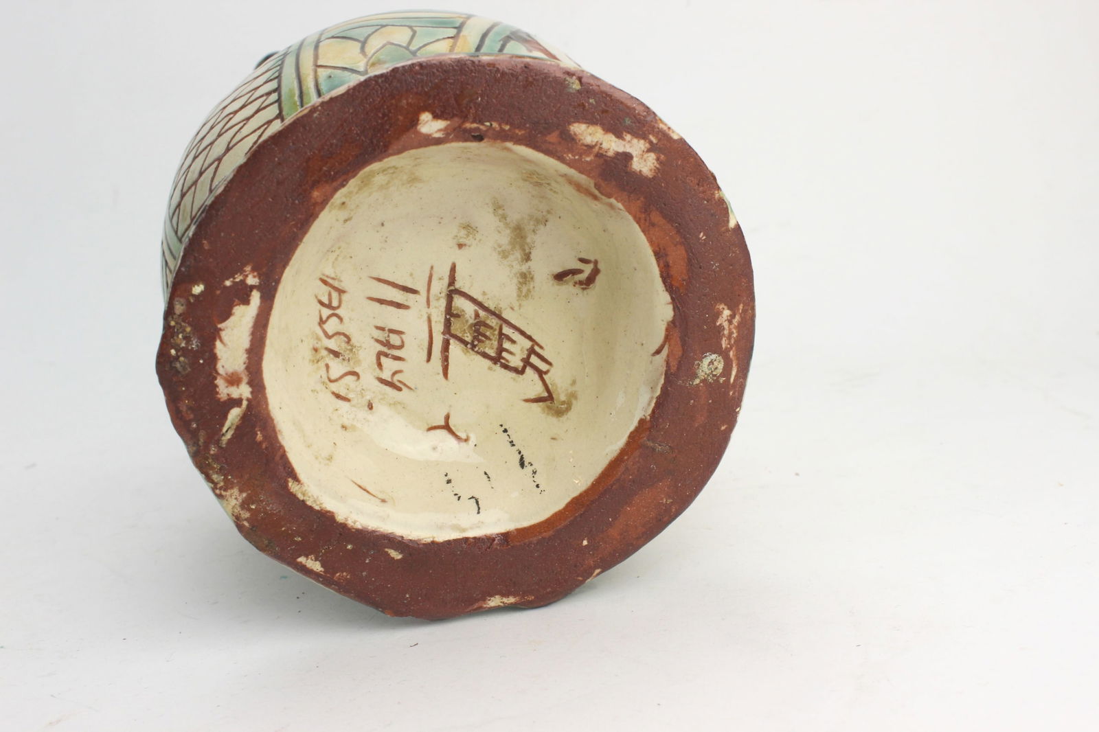 Chinese Polychrome Porcelain Pitcher - 7