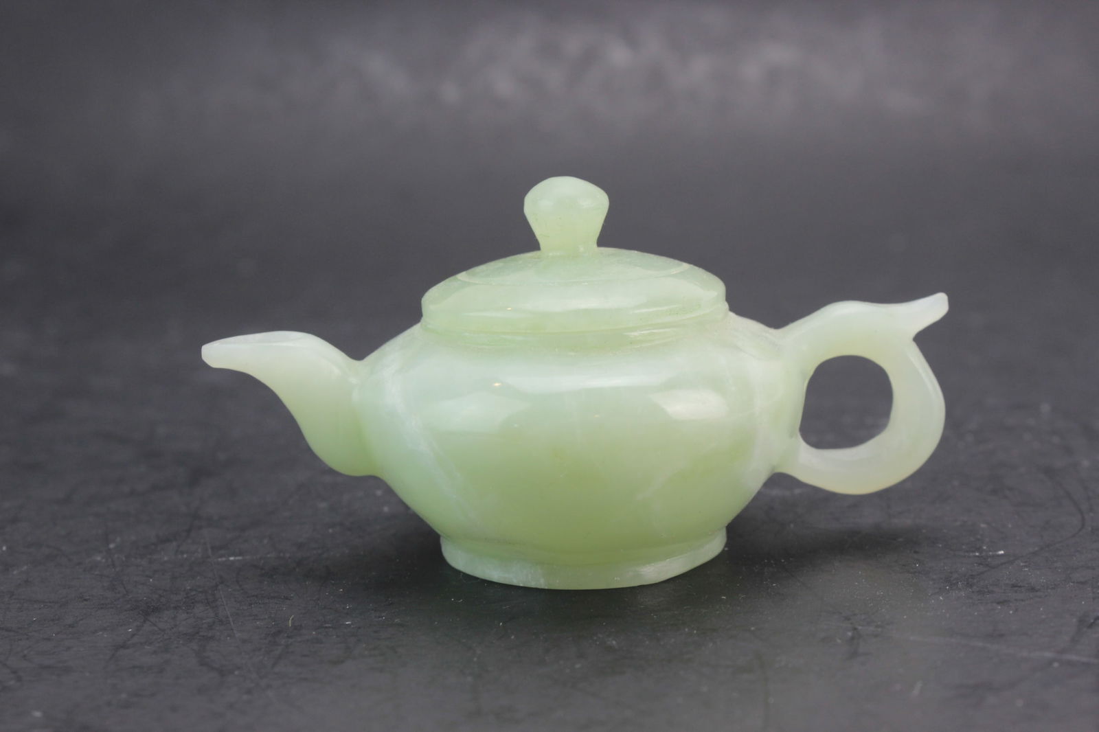 Miniature Celadon Jade Teapot (1 of 6)