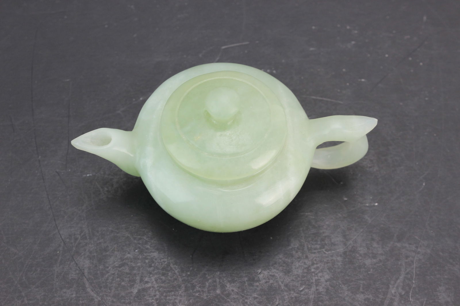 Miniature Celadon Jade Teapot - 2