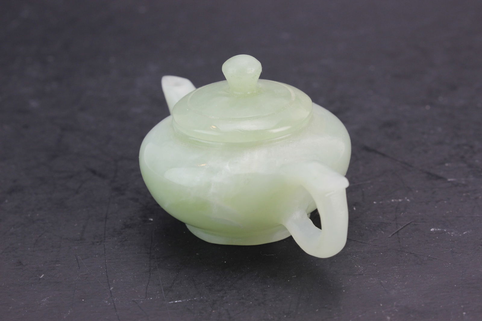 Miniature Celadon Jade Teapot - 3