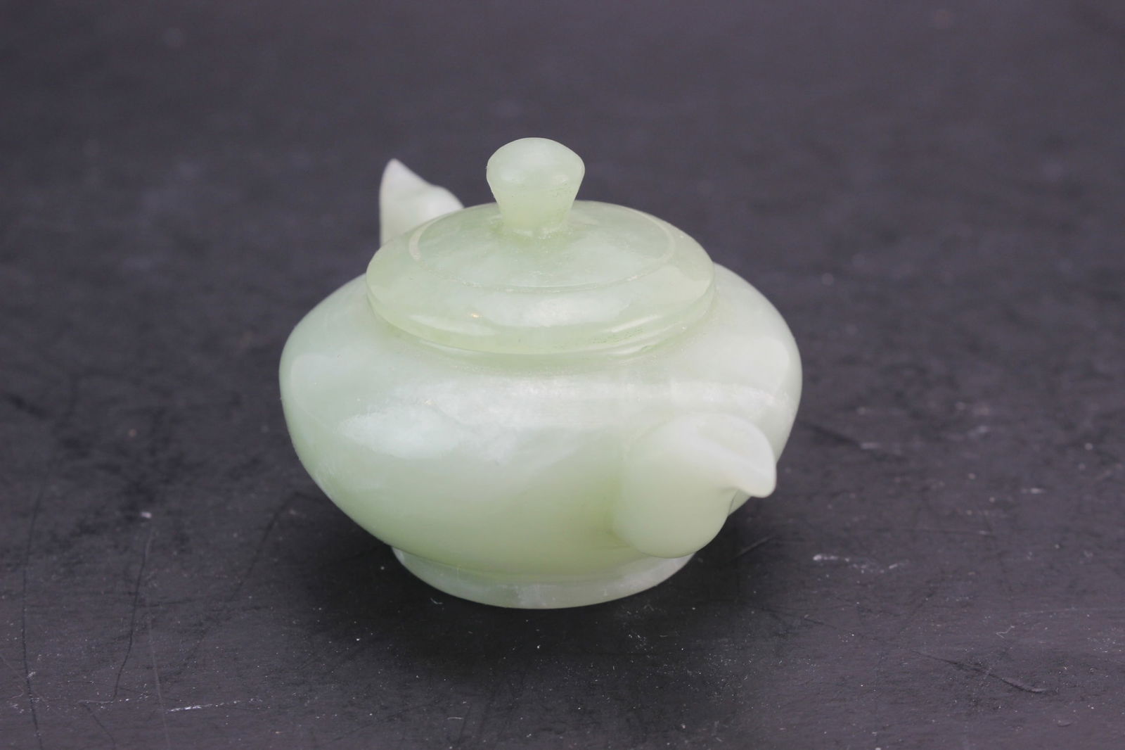 Miniature Celadon Jade Teapot - 4