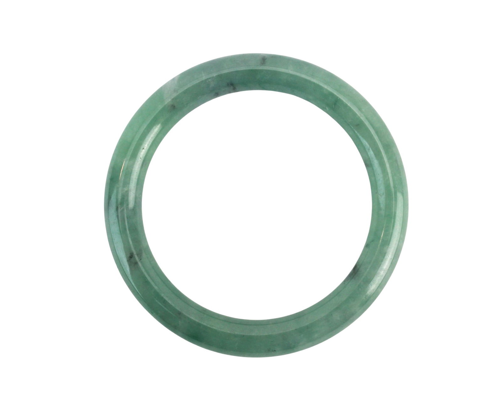 Translucent Green Jadeite Bangle Bracelet (1 of 3)