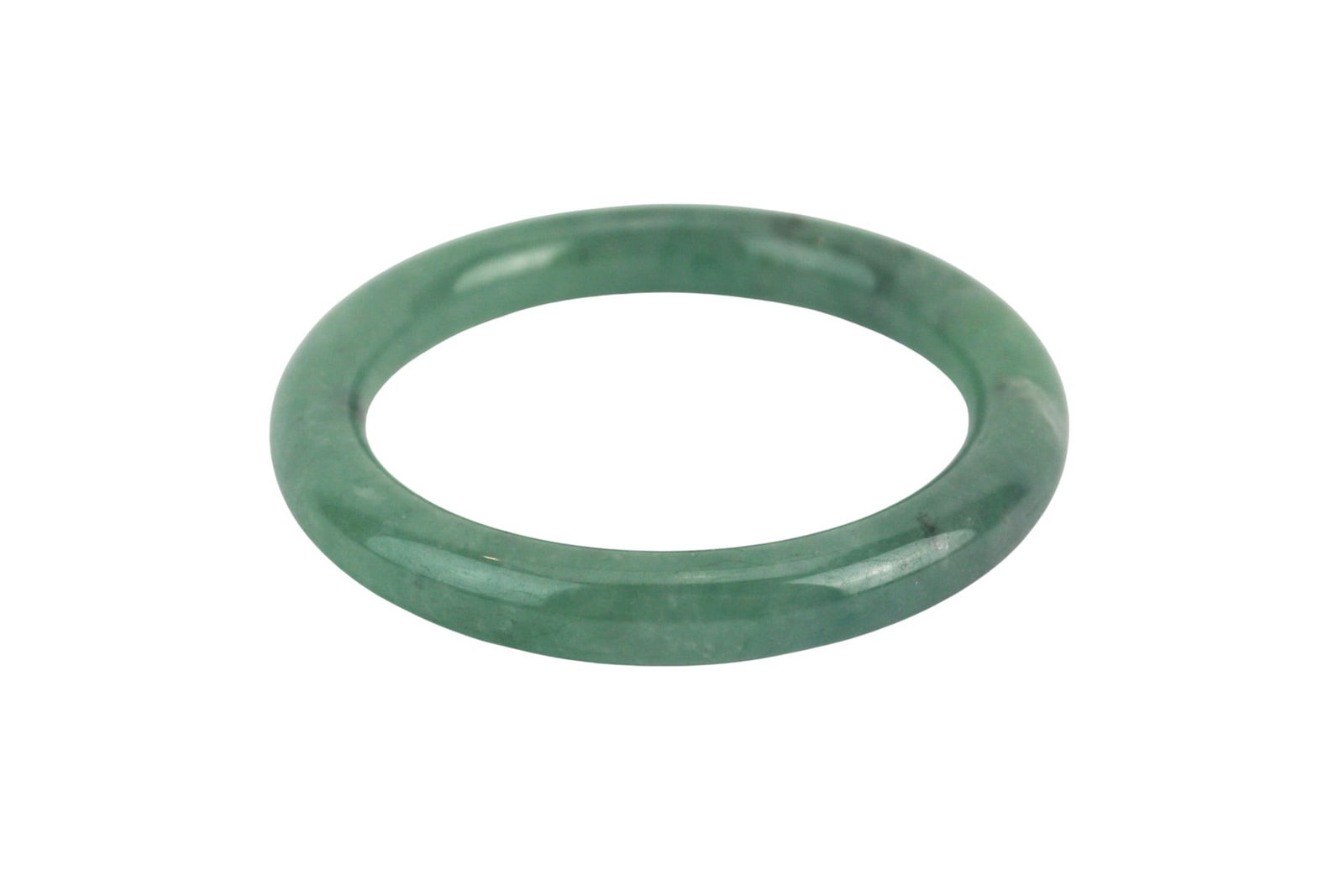 Translucent Green Jadeite Bangle Bracelet - 2