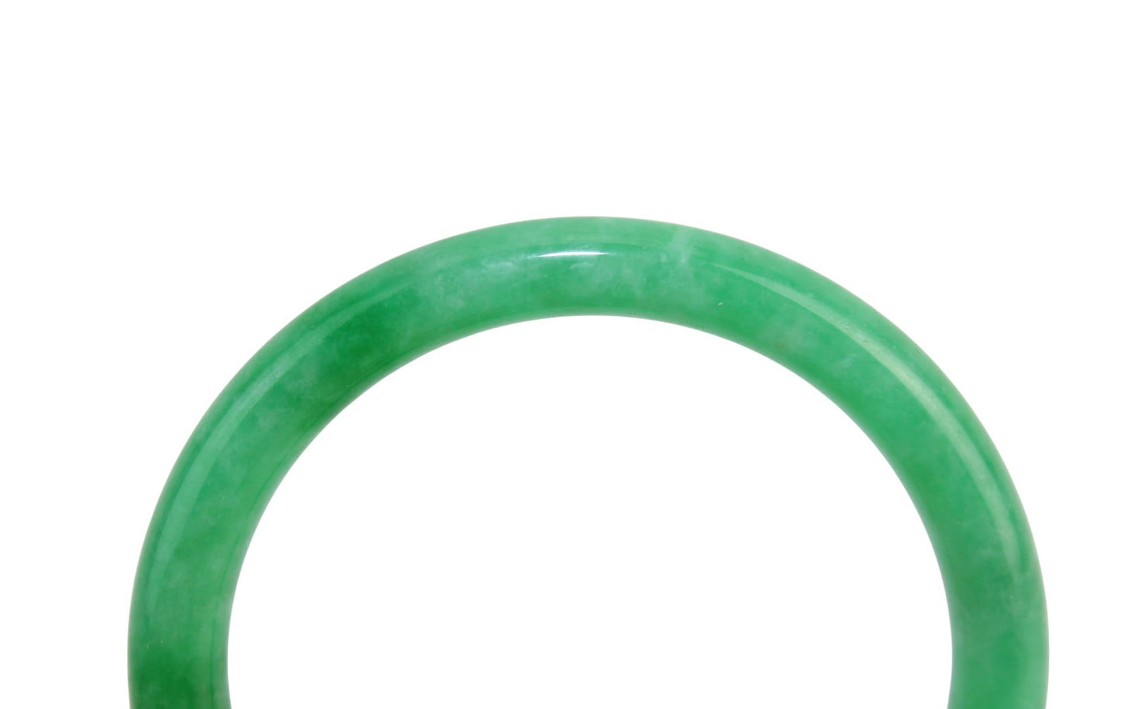 Vivid Green Jadeite Bangle Bracelet - 3