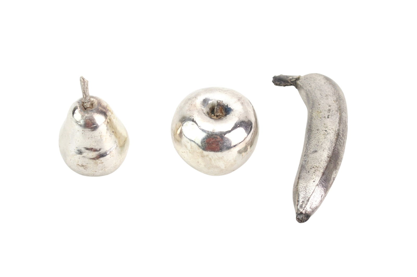 Three Metal Fruit Sculptures (1 of 7)