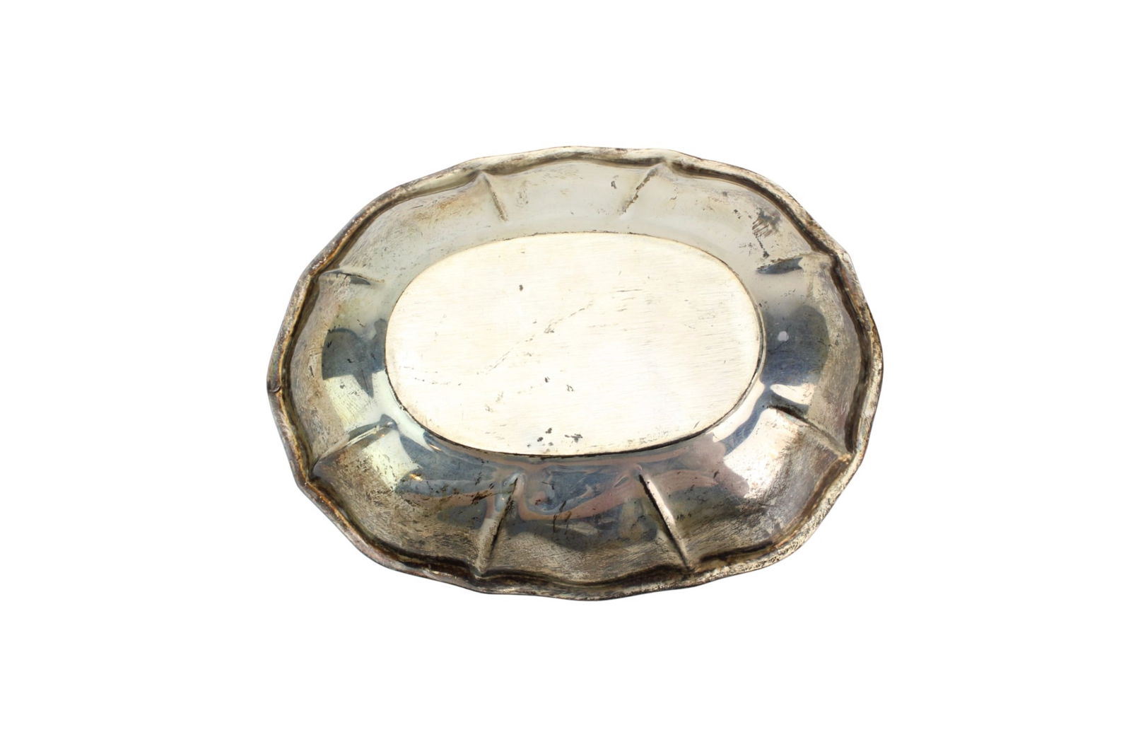 Sterling Silver Oval Serving Dish - 2