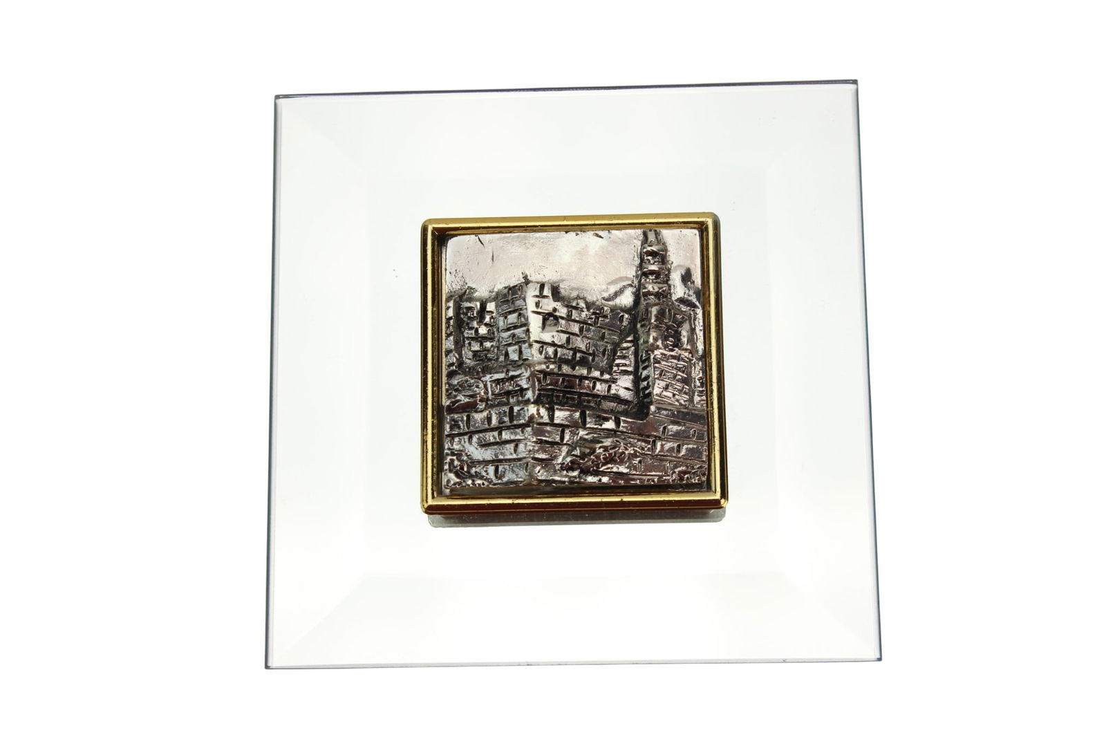SAAD Israel Sterling Silver Relief Mirror (1 of 5)