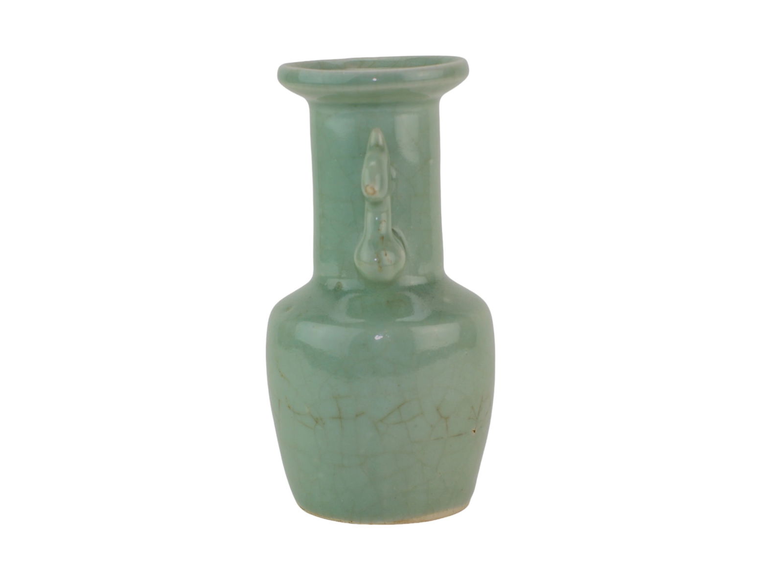 Chinese Celadon Double-Ear Vase - 2