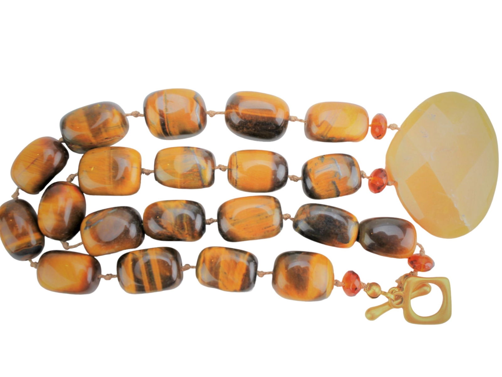 Three Mixed Gemstone Necklaces - 10