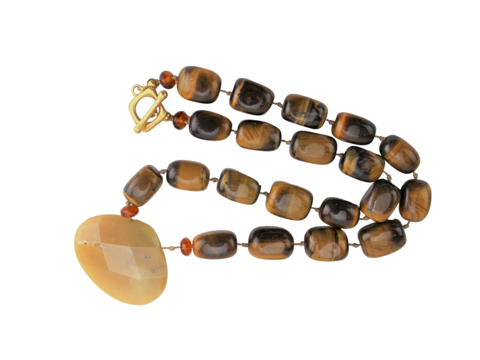 Three Mixed Gemstone Necklaces - 2