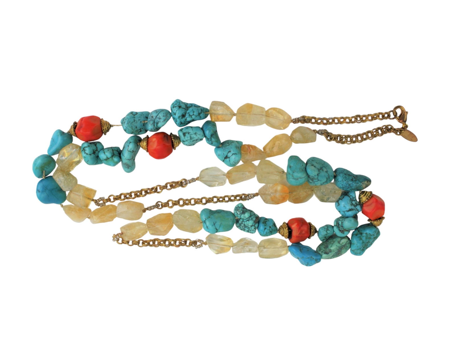 Three Mixed Gemstone Necklaces - 3