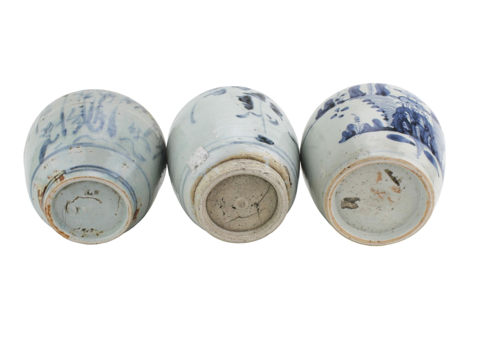 Three Chinese Blue and White Storage Jars - 6