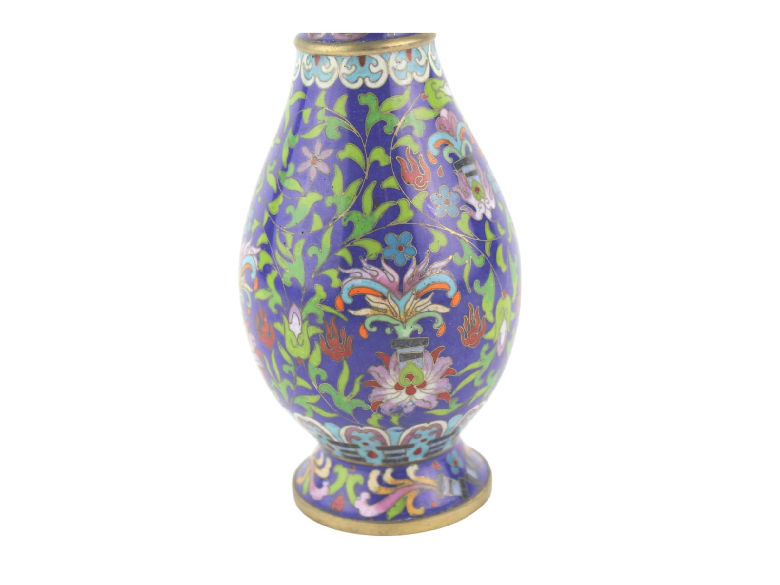 TWO CHINESE CLOISONNE VASES - 10