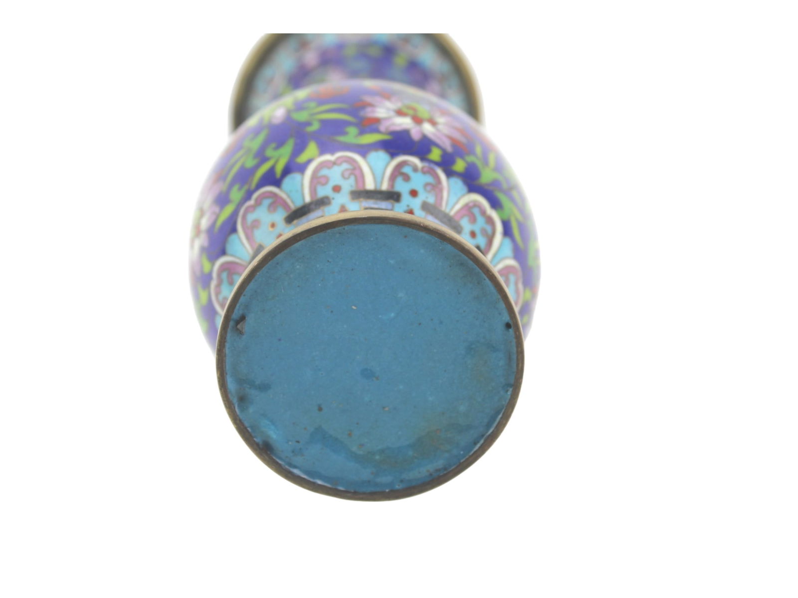 TWO CHINESE CLOISONNE VASES - 11