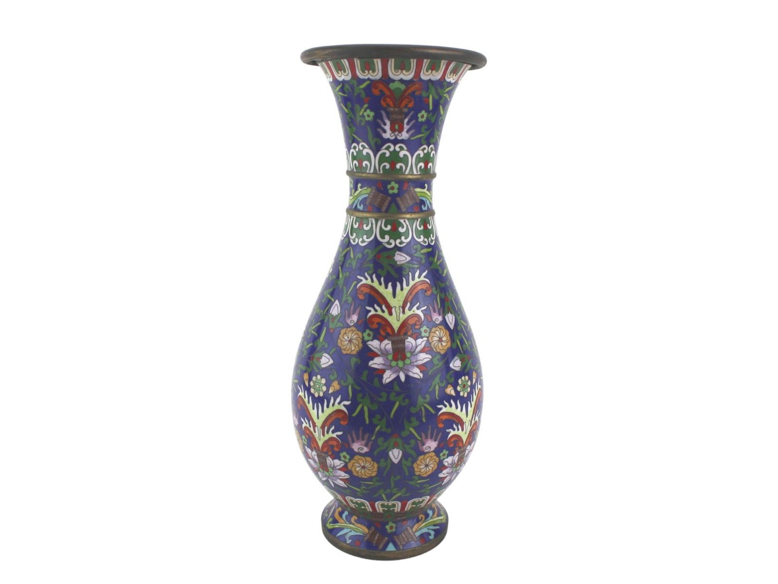 TWO CHINESE CLOISONNE VASES - 3