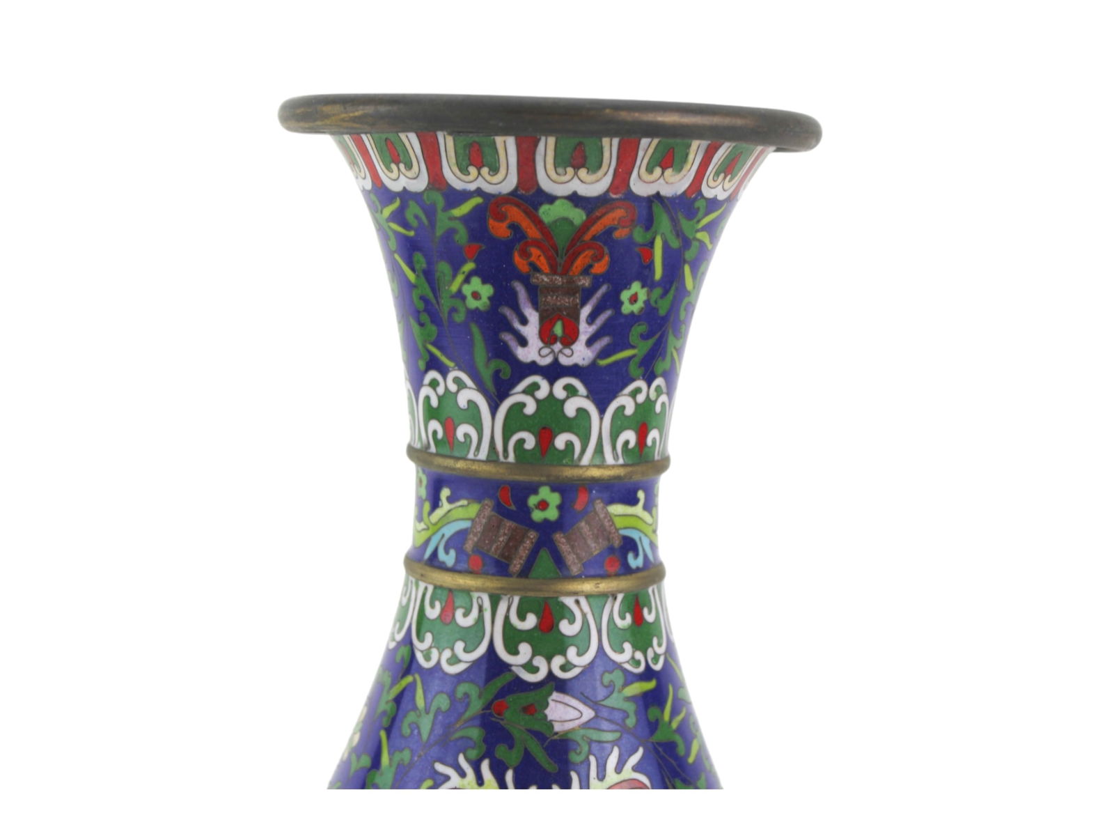 TWO CHINESE CLOISONNE VASES - 5