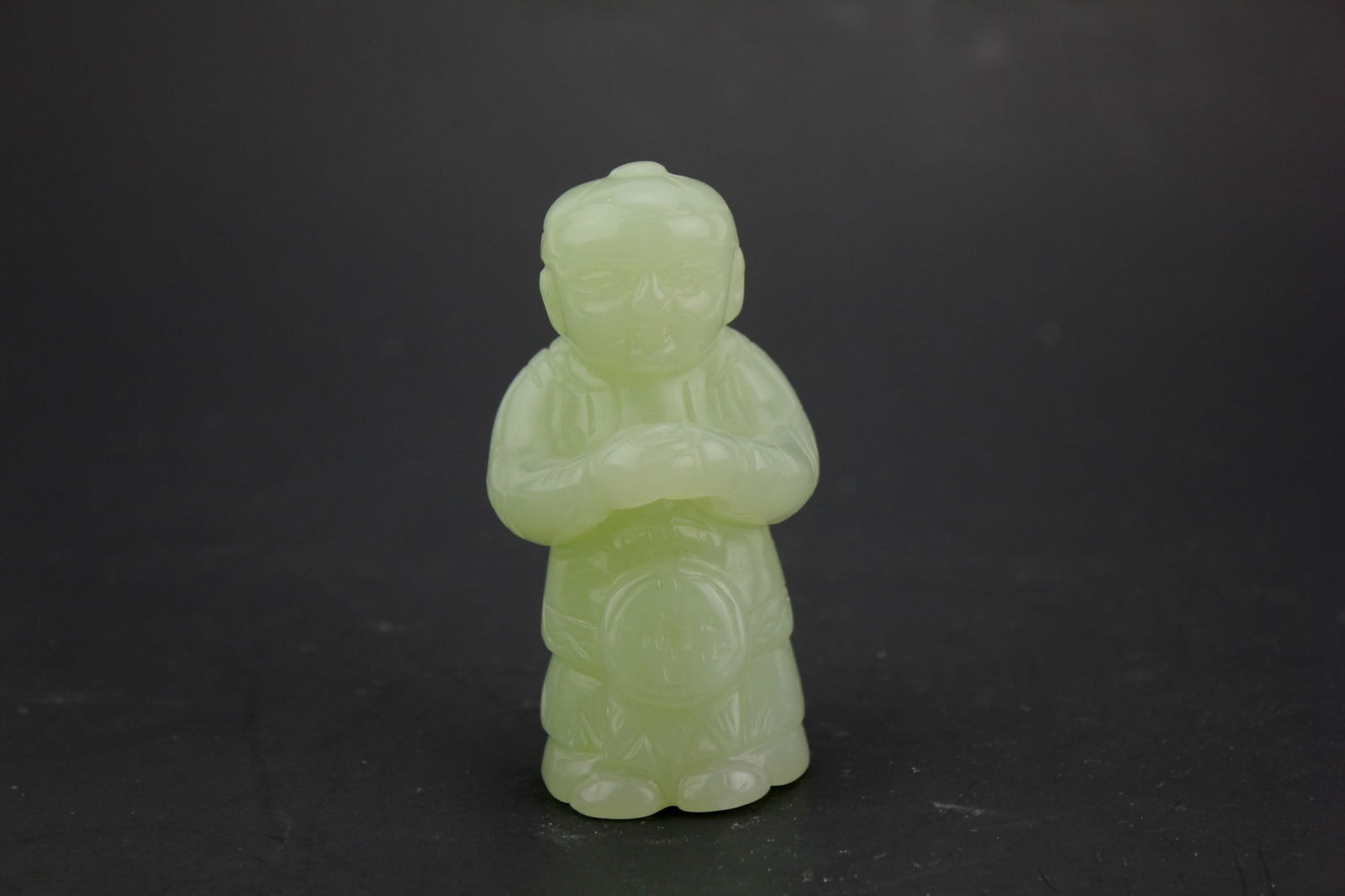 Chinese Carved Jade Kid Figurine (1 of 5)